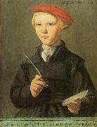 Jan van Scorel Portrait of a young scholar Spain oil painting artist